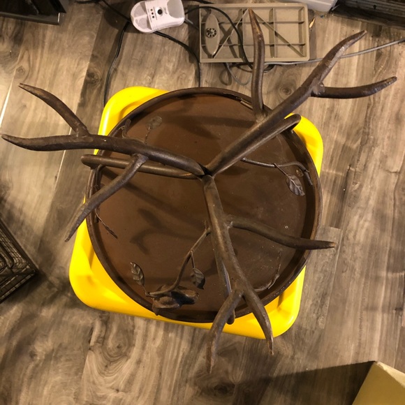 SOLD Cast iron bird in trees cake or plant stand - Picture 4 of 5